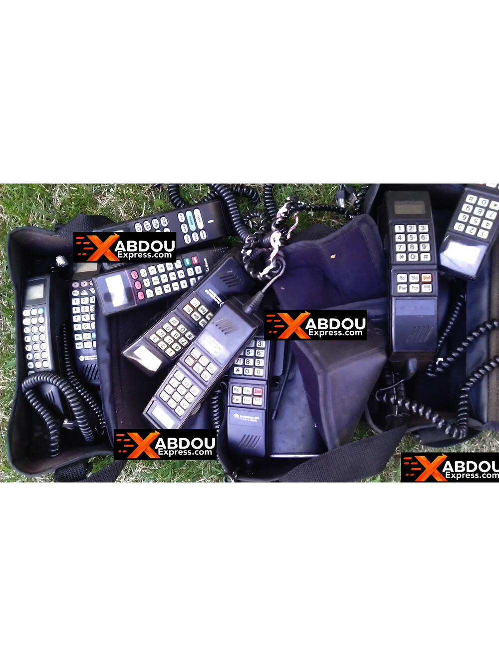 Big Lot Of Vintage Motorola AMP Bag Phones